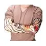 Pinkiou Arm Sleeves Temporary Tattoo Outdoor Sun Protective Cover Body Art Fake Arm Accessories 6 pcs Tattoo Sleeves (L)