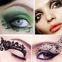 Bilbal 5 Pairs Temporary Eye Tattoo Stickers, Drama Fabric Black Lace Makeup Eye Liner Stickers for Photo Studio Masquerade Christmas Party Ball T-show, Reusable Eye Shadow Stickers