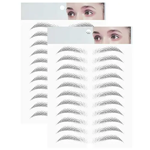 DKAF 2 Pcs 3D Hair-Like Authentic Eyebrows, Waterproof Imitation Ecological Natural Tattoo Eyebrow Stickers, Grooming Shaping Brow Shaper Makeup Eyebrow Transfer-E15 DKAF 2 Pcs 3D Hair-Like Authentic Eyebrows, Waterproof Imitation Ecological Natural Tattoo Eyebrow Stickers, Grooming Shaping Brow Shaper Makeup Eyebrow Transfer-E15