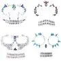 Autocollants temporaires de crâne de jour des morts, 4 pièces, pour Halloween, bijoux décoratifs pour visage. Autocollants temporaires de crâne de jour des morts, 4 pièces, pour Halloween, bijoux décoratifs pour visage.