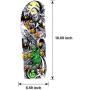 Konsait 12Sheets Nightmare Before Christmas Large Full Arm Temporary Tattoos Temporary Sleeve Tattoos Fake Body Art Arm Tattoo Black Tattoo Body Stickers for Kids Adults