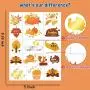 32 Metallic Glitter Glitzer-Tattoos für Kinder, Herbst Party Dekorationen, Herbst Kürbisfestliche Überraschungen, Herbst Aufkleber für Jungen und Mädchen