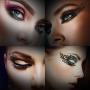 Temporary Eye Tattoo, ETEREAUTY 18 Pairs Eye Tattoo Stickers with Waterproof Eyeshadow and Eyeliner Designs