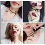 Halloween Temporäre Blutflecken-Tätowierungen, blutende Narben-Tattoo-Aufkleber – Zombie-Make-up, gruselige Fake-Narben, Blutverletzungen, Cosplay-Aufkleber für Halloween-Maskerade-Party, 10 Blatt