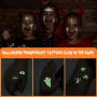 Temporary Tattoos for Kids, 150 Pack Temporary Halloween Tattoos,Including Glow in The Dark Children Tattoos Halloween,2(Glow in The Dark)+8(Normal) Safe Makeup for Kids