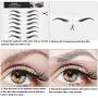 Étiquettes de transfert d'eyebrows en forme de cheveux 4D, 6 feuilles (66 paires), imperméables, style arc élevé pour femmes et filles, pour modeler les sourcils. Étiquettes de transfert d'eyebrows en forme de cheveux 4D, 6 feuilles (66 paires), imperméables, style arc élevé pour femmes et filles, pour modeler les sourcils.