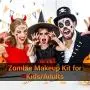 Zombie Makeup, Halloween Zombie Makeup Kit, Scar Tattoos, 5(Large)+6(Small) Pack Fake Scars Tattoos, Halloween Makeup Kit, Zombie Makeup Kit for Kids and Adults, Healthy, Waterproof, Long Last