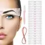 Modèles à sourcils réutilisables, kit de forme de sourcils avec bandeau, 21 styles de sourcils élaborés, 9 types épais et 12 types fins. Modèles à sourcils réutilisables, kit de forme de sourcils avec bandeau, 21 styles de sourcils élaborés, 9 types épais et 12 types fins.