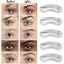 Aesthetica 5-Piece Brow Stencils - Easy to Use, Reusable Eyebrow Shaping & Defining Stencils - Instructions Included
