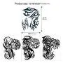 Konsait Large Temporary Tattoos Half Arm Chest Tattoo Men Tribal Totem Tattoo Make up Body Art Sticker for Halloween Party Supplies Beach Pool Party Favor Decor Dress up Costume Accessories(8Sheets) Konsait Large Temporary Tattoos Half Arm Chest Tattoo Men Tribal Totem Tattoo Make up Body Art Sticker for Halloween Party Supplies Beach Pool Party Favor Decor Dress up Costume Accessories(8Sheets)