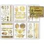 Tattoos Métalliques Henna Temporaires Terra – 75 Tattoos Temp Or Tattoos Métalliques Henna Temporaires Terra – 75 Tattoos Temp Or