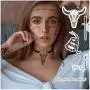 10 Blatt Post Malone Tätowierungsset, inklusive Post Malone Tattoos und Death Eater Tattoos, temporäre Halloween-Accessoires und Party-Zubehör