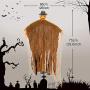 LessMo Halloween Hanging Ghost, Hanging Skeleton Pumpkin Grim Reapers in Horror Robe, for Best Halloween Hanging Decorations, Party, Haunted House Prop, Outdoor and Indoor, Garden, Lawn