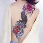 Leoars 4 Blätter Große Arm Temporäre Tattoos und 4 Blätter Großer Arm Ärmel Tattoo Aufkleber, Großer Pfau Lotus Rose Falsche Tattoos Ärmel Körperkunst für Damen Herren