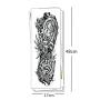 Pinkiou Temporary Tattoo Full Arm Body Stickers Arm Shoulder Tattoo For Man Women Buddha, Skull, Eagle eye, Beauty and Beast Etc (18-0093)