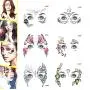 Stickers Artistiques pour Visage - Piou Piou pour Femmes, Tatouages Temporaires Waterproof, 6 Pièces Stickers Artistiques pour Visage - Piou Piou pour Femmes, Tatouages Temporaires Waterproof, 6 Pièces
