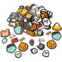 600+ Halloween Craft Assortment Kit Including Temporary Tattoos, Stickers, Stampers Foam Stickers for Trick or Treat Craft Party Favors, School Classroom Hangout