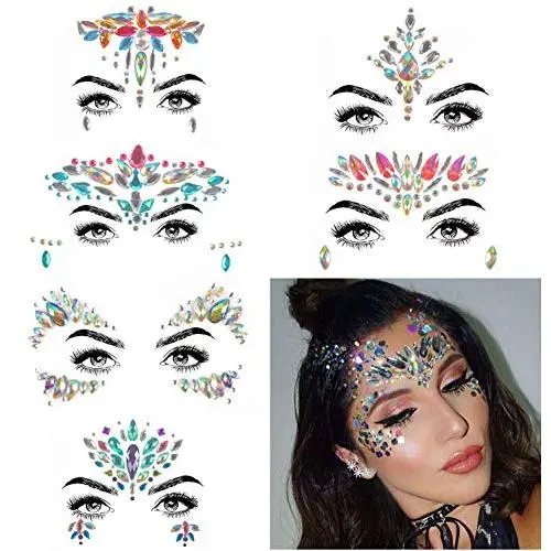 COKOHAPPY 6 Sets Rhinestones Naufragés – Stickers Temporaires pour le Corps, Pierres Précieuses, Bindi, Collection 1 COKOHAPPY 6 Sets Rhinestones Naufragés – Stickers Temporaires pour le Corps, Pierres Précieuses, Bindi, Collection 1