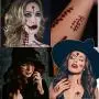 Halloween Temporäre Tattoos, Zombie Make-up, Wund-Aufkleber mit Blut für Kinder Damen Herren Halloween Party Kostüm Verkleidung