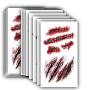 10pcs Horror Realistic Fake Bloody Wound Stitch Scar Scab Waterproof Temporary Tattoo Sticker Halloween Masquerade Prank Makeup Props (10)