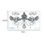 Étiquettes temporaires pour corps, grande œuvre d'art, autocollants de sternum, bijoux, pendentifs, 5 feuilles de 13,8 x 24 cm. Étiquettes temporaires pour corps, grande œuvre d'art, autocollants de sternum, bijoux, pendentifs, 5 feuilles de 13,8 x 24 cm.