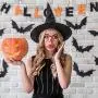 Halloween Dekorationen Kostüme Temporäre Tattoos Aufkleber Gesichtsmalung Wasserdicht 9 Blätter Perlen Blumen Schädel Maske Make-up für Damen Kinder Party Dekorationen