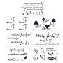 Tattoos Temporaires Konsait pour Adultes Hommes Femmes Enfants (30 Feuilles), Étiquettes d'Art Corporel Temporaires Imperméables, Couverture Main Poignet, Ensemble.