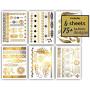 Terra Tattoos Temporary Metallic Tattoos - 75 Fake Gold Tattoos