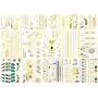 20 Sheets Temporary Tattoos for Women Girls Adults - Over 300 Shimmer Waterproof Fake Tatoos - Gold Tattoos Metallic Stickers in Bracelets, Feathers, Wrist and Arm Bands 20 Sheets Temporary Tattoos for Women Girls Adults - Over 300 Shimmer Waterproof Fake Tatoos - Gold Tattoos Metallic Stickers in Bracelets, Feathers, Wrist and Arm Bands