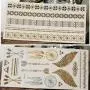 Temporäre Tattoos, Metallic, 5 Große Blätter Gold Silber Glitzer, von WffDirect, 80+ Farbige Flash Fake Wasserdichte Tattoo Aufkleber – Für Erwachsene oder Kinder