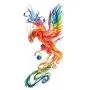 WYUEN 12 Stück Kolibri Temporäre Tattoos für Damen Herren Mode Körperkunst Erwachsene Wasserdicht Hand Falschen Tattoo 9,8 x 6 cm (FW12-25)