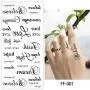 5 Sheets Temporary Waterproof Tattoo Sticker Vivid Life Like Lotus Beauty Body Makeup Art 5 Sheets Temporary Waterproof Tattoo Sticker Vivid Life Like Lotus Beauty Body Makeup Art