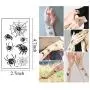 10 Sets Halloween Spider Temporary Tattoos, Wasserdicht, Für Kostümparty, Spinnennetz Aufkleber (10 Sätze Halloween Spinnen Temporäre Tattoos, Wasserdicht, Für Kostümparty, Spinnennetz Aufkleber)