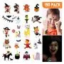 Tatouages Temporaires pour Enfants, 150 Pièces, Incluant Tatouages Temporaires Halloween, y compris Tatouages Glow in the Dark pour Enfants Halloween, 2 (Glow in the Dark) + 8 (Normaux), Maquillage Sûr pour Enfants Tatouages Temporaires pour Enfants, 150 Pièces, Incluant Tatouages Temporaires Halloween, y compris Tatouages Glow in the Dark pour Enfants Halloween, 2 (Glow in the Dark) + 8 (Normaux), Maquillage Sûr pour Enfants