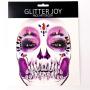 Leoars Full Face Gems Jewels, Halloween Temporary Face Tattoos, Rhinestone Face Jewels Tattoo Stickers, Crystals Body Gems Stick on Face for Festival Rave Party Outfit