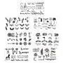 Tattoos Temporaires Konsait pour Adultes Hommes Femmes Enfants (30 Feuilles), Étiquettes d'Art Corporel Temporaires Imperméables, Couverture Main Poignet, Ensemble.