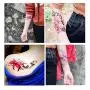 Ooopsi 10 Sheets Large Flower Temporary Tattoos - Sexy Body Tattoo Sticker for Women Girl for Arms Legs Shoulder or Back Ooopsi 10 Sheets Large Flower Temporary Tattoos - Sexy Body Tattoo Sticker for Women Girl for Arms Legs Shoulder or Back