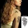 15 Sheets Petal 3D Black Flower Rose Temporary Tattoos for Women Waterproof Fake Body Art Tattoo Stickers For Girls 15 Sheets Petal 3D Black Flower Rose Temporary Tattoos for Women Waterproof Fake Body Art Tattoo Stickers For Girls