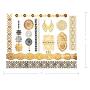 Terra Tattoos Temporary Metallic Tattoos - 75 Fake Gold Tattoos