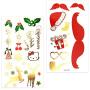 Christmas Tattoos for Kids (12Sheet 160Deigns), Konsait Christmas Themed Temporary Tattoo with Glitter Fake Stickers Face Tattoos Waterproof Xmas Party Favor Accessory Supplies Pack for Women Children