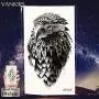 12 Stück / Losse Menge 3D Schwarze Fuchtfahnen, Damen, temporäre Fake Tattoos, Herren, wasserdicht, individuelle Körperkunst, Arm-Aufkleber, 10x6cm