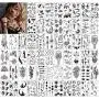 Konsait Temporary Tattoos for Adults Women Men Kids(60 Sheets), Waterproof Temporary Tattoo Fake Black Tribal Body Art Stickers Face Arm Sleeve Neck Wrist Tattoos Totem Flower Butterfly Shark Feather Konsait Temporary Tattoos for Adults Women Men Kids(60 Sheets), Waterproof Temporary Tattoo Fake Black Tribal Body Art Stickers Face Arm Sleeve Neck Wrist Tattoos Totem Flower Butterfly Shark Feather