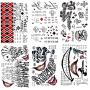 Leoars Joker Tattoo Stickers, 3-Sheet Harley Quinn Temporary Tattoos and 3-Sheet Fake Joker Suicide Squad Tattoos for Adult Men Women Kids Halloween Costume Cosplay Parties Accessories