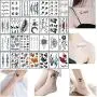 Temporary Tattoos for Women Tattoo Sticker Hand Neck Wrist Fashion Art Body Removable Tattoos Waterproofing 30 Sheets (style3)