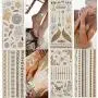 Temporäre Tattoos, Metallic, 5 Große Blätter Gold Silber Glitzer, von WffDirect, 80+ Farbige Flash Fake Wasserdichte Tattoo Aufkleber – Für Erwachsene oder Kinder