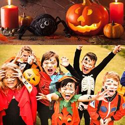 Halloween Temporary Tattoos for Kids, 100 Assorted Waterproof Cute Pumpkin Tattoos Stickers for Kids and Children Party Favors