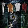 LessMo Halloween Hanging Ghost, Hanging Skeleton Pumpkin Grim Reapers in Horror Robe, for Best Halloween Hanging Decorations, Party, Haunted House Prop, Outdoor and Indoor, Garden, Lawn