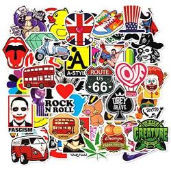 Random 200 Stickers Pack 200 Pcs Suitcase Stickers Decals for Laptop Ipad Car Helmet Bumper Luggage Water Bottle