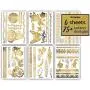 Terra Tattoos Gold Henna Temporäre Tattoos - 75 Fälsche Metalltattoos