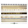 Terra Tattoos Small Temporary Tattoos - 125 Black Gold Tattoos
